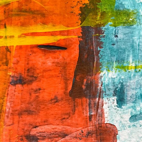 Abstract portrait representing experience and wisdom